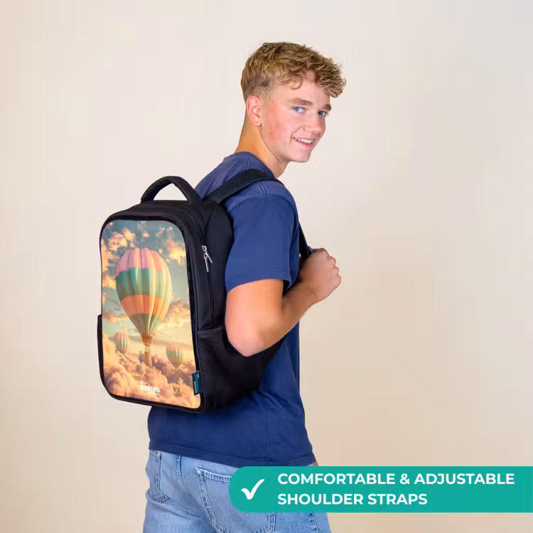Kids backpack - Black - Pastel skyliner — 11