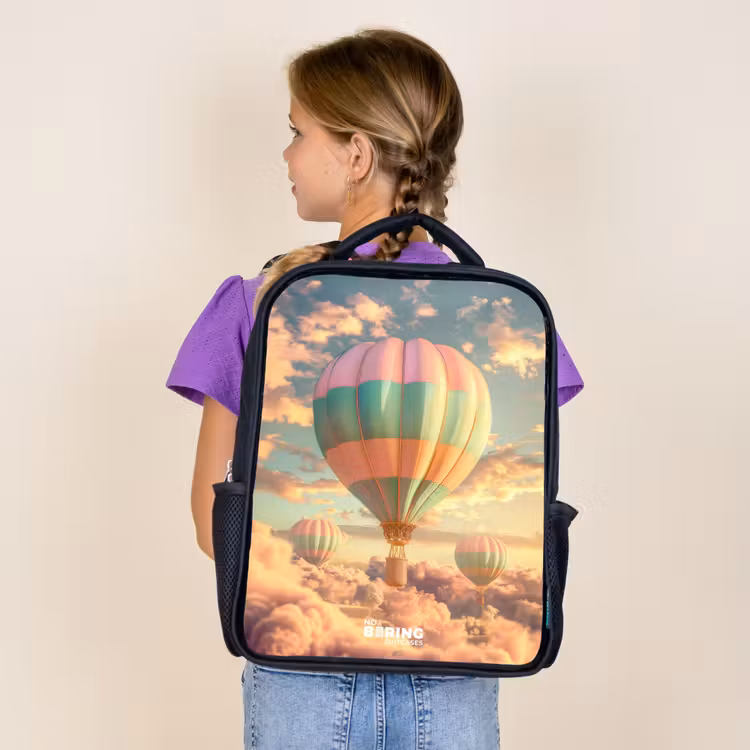 Kids backpack - Black - Pastel skyliner — 4