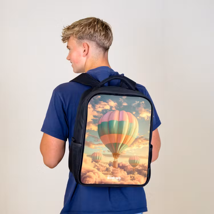 Kids backpack - Black - Pastel skyliner — 5