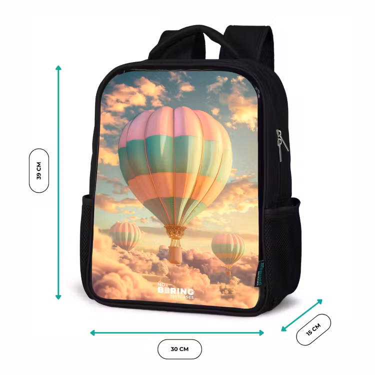 Kids backpack - Black - Pastel skyliner — 8