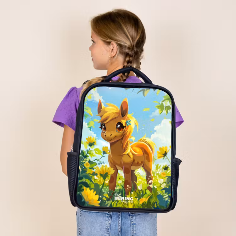 Kids backpack - Black - Sunny pony — 4