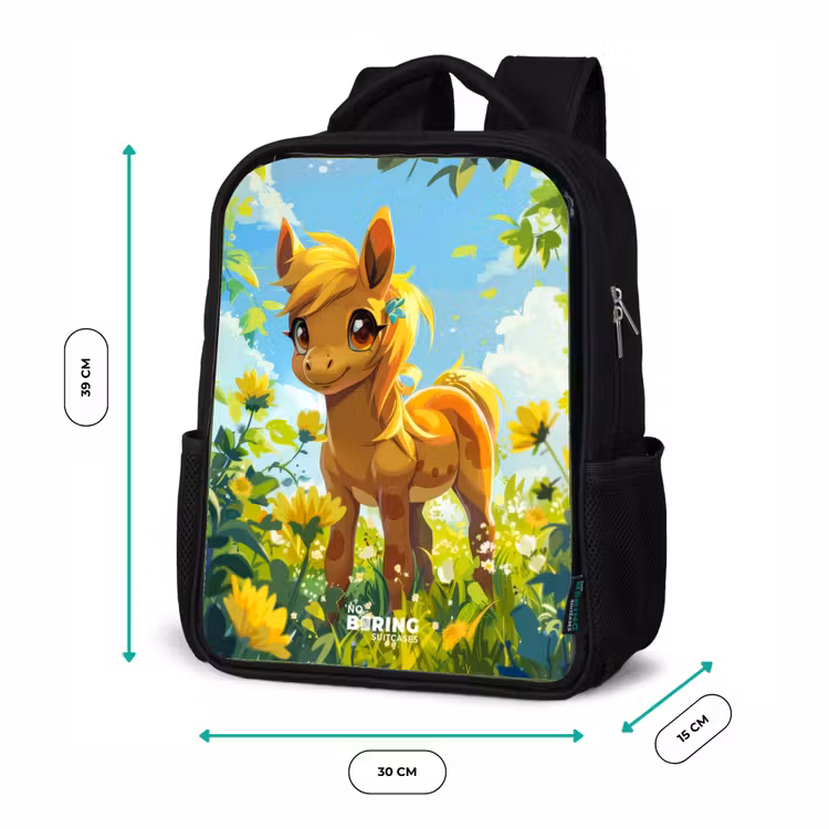 Kids backpack - Black - Sunny pony — 8