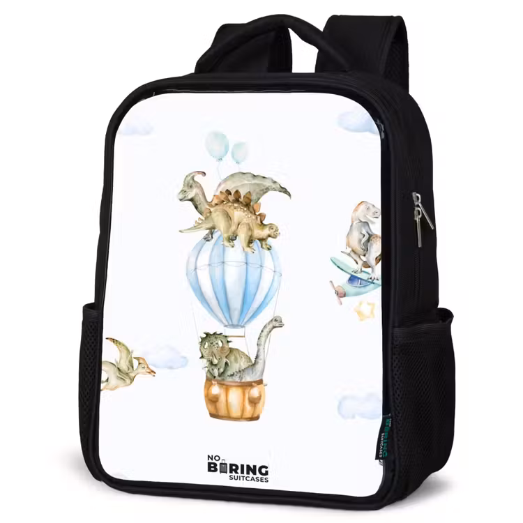Kids backpack - Black - Wandering dinosaurs — 6