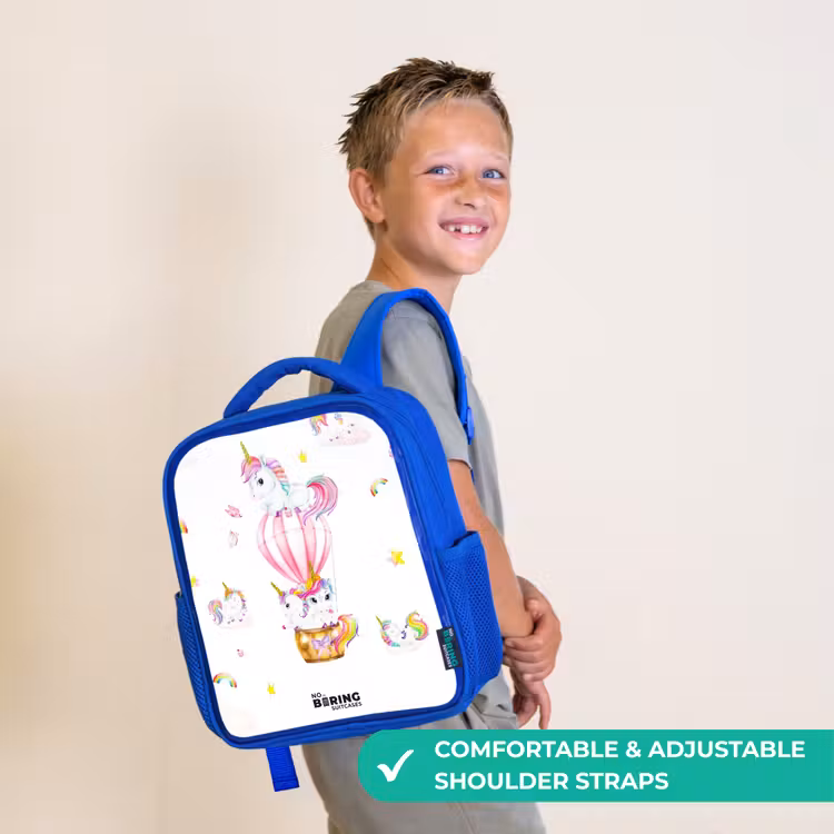 Kids backpack - Blue - Airy unicorns — 4