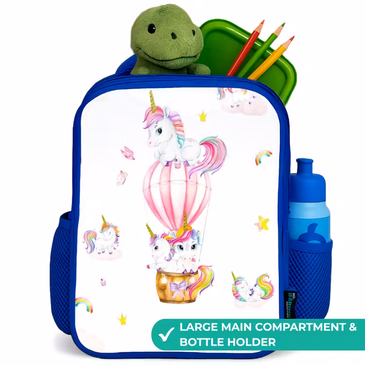 Kids backpack - Blue - Airy unicorns — 5