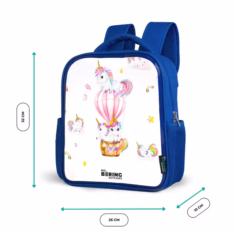 Kids backpack - Blue - Airy unicorns — 6