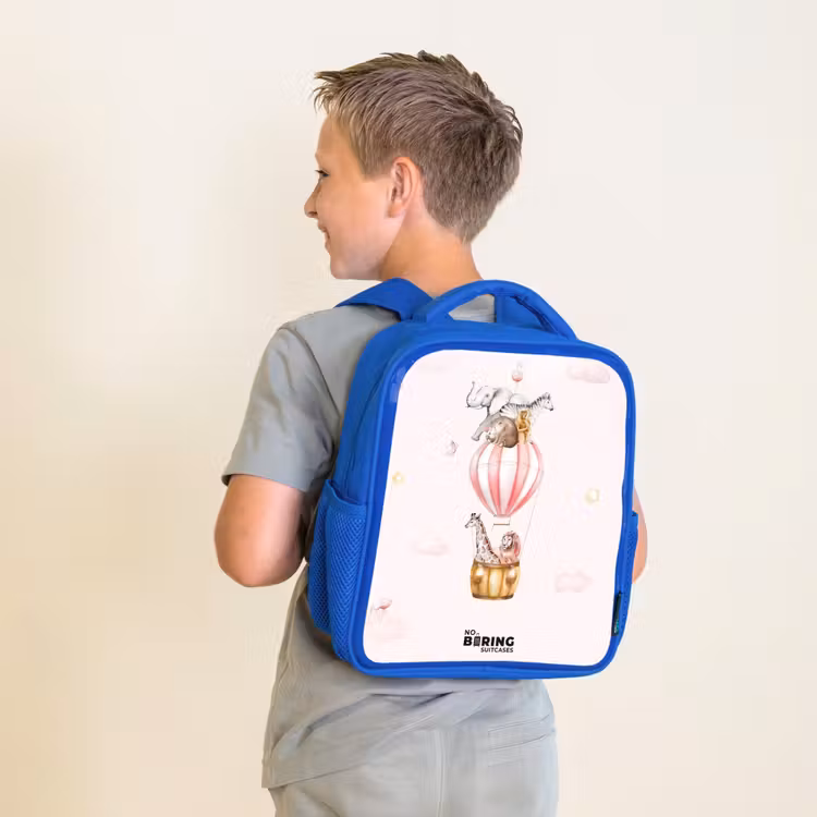 Kids backpack - Blue - Flying circus — 2