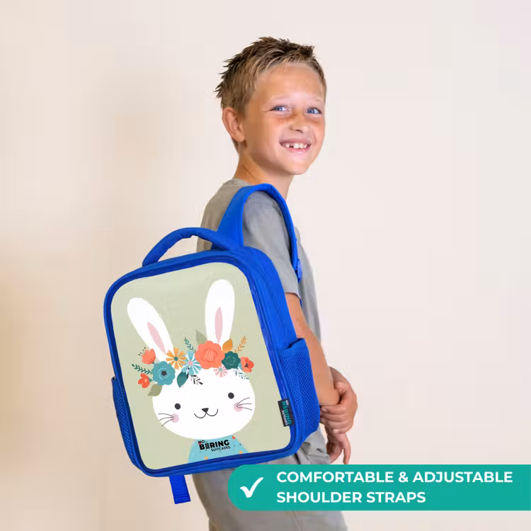 Kids backpack - Blue - Hippie hare — 4