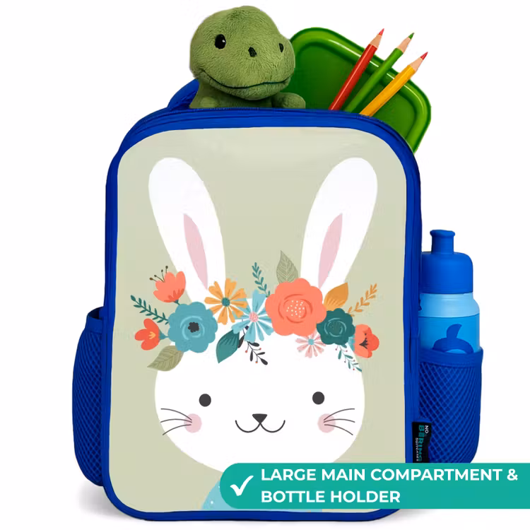 Kids backpack - Blue - Hippie hare — 5