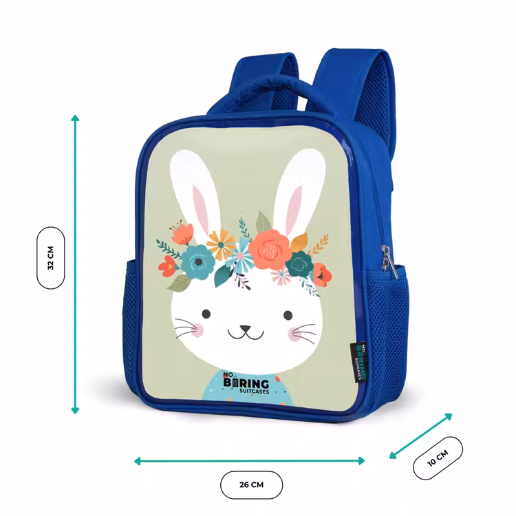 Kids backpack - Blue - Hippie hare — 6