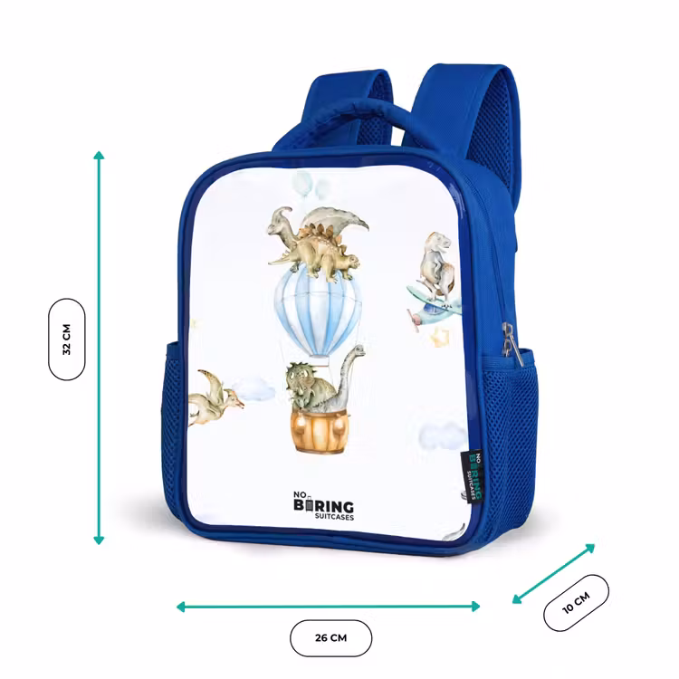 Kids backpack - Blue - Wandering dinosaurs — 6