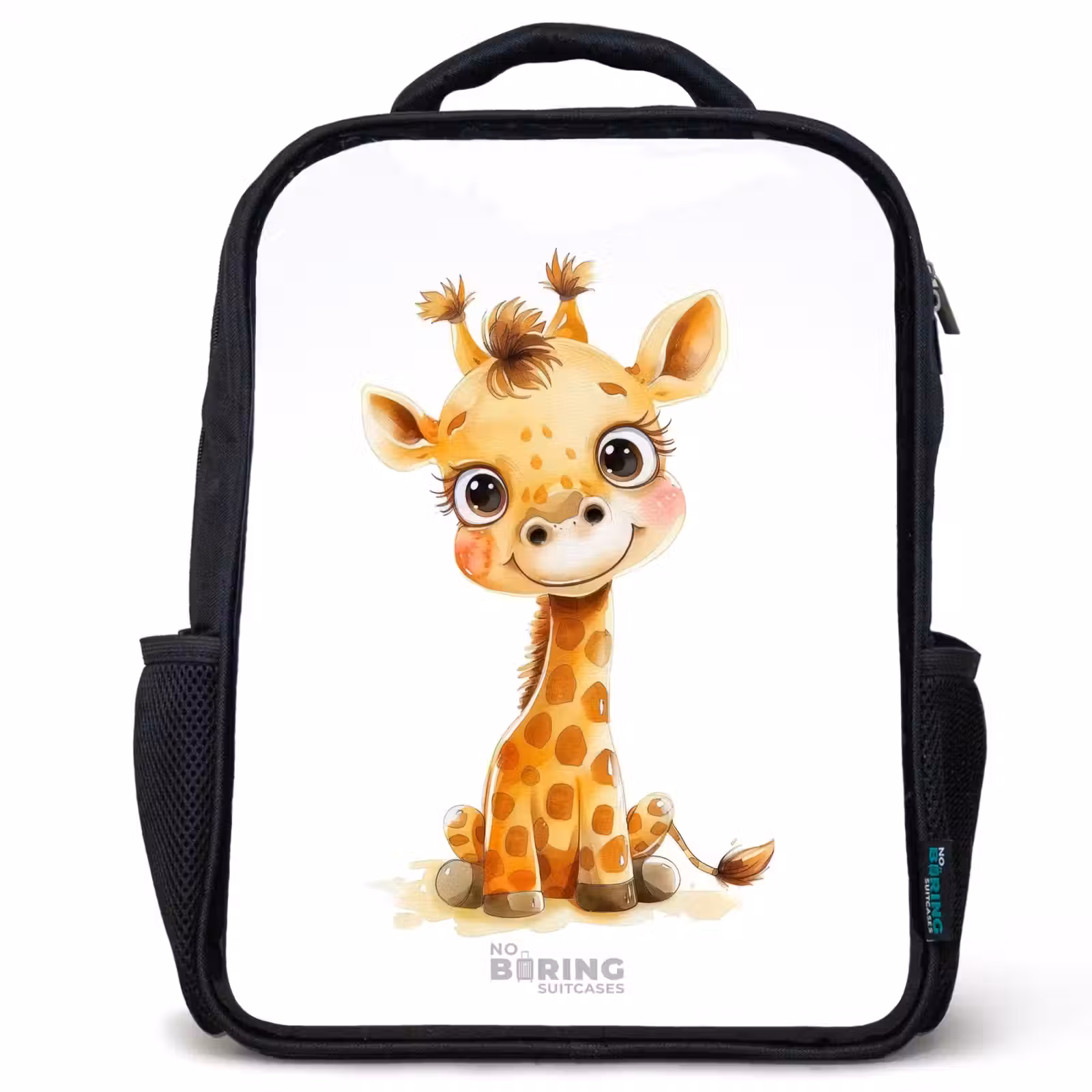 Kids backpack - Black - Baby giraffe — 1