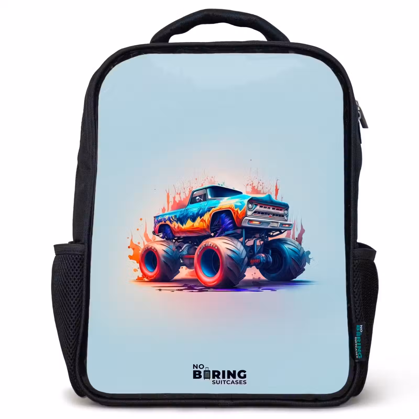 Kids backpack - Black - Fierce Wheels — 1