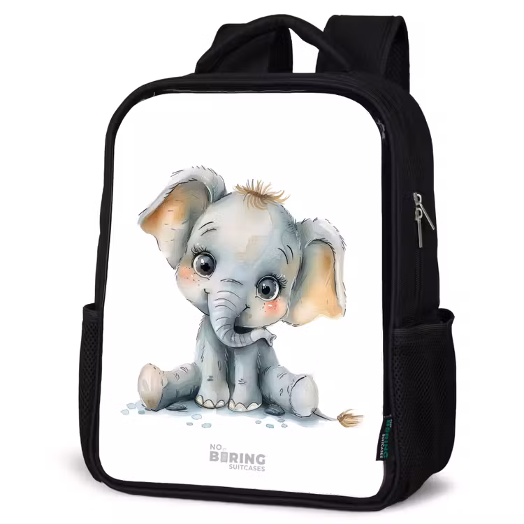 Kids backpack - Black - Baby elephant — 6
