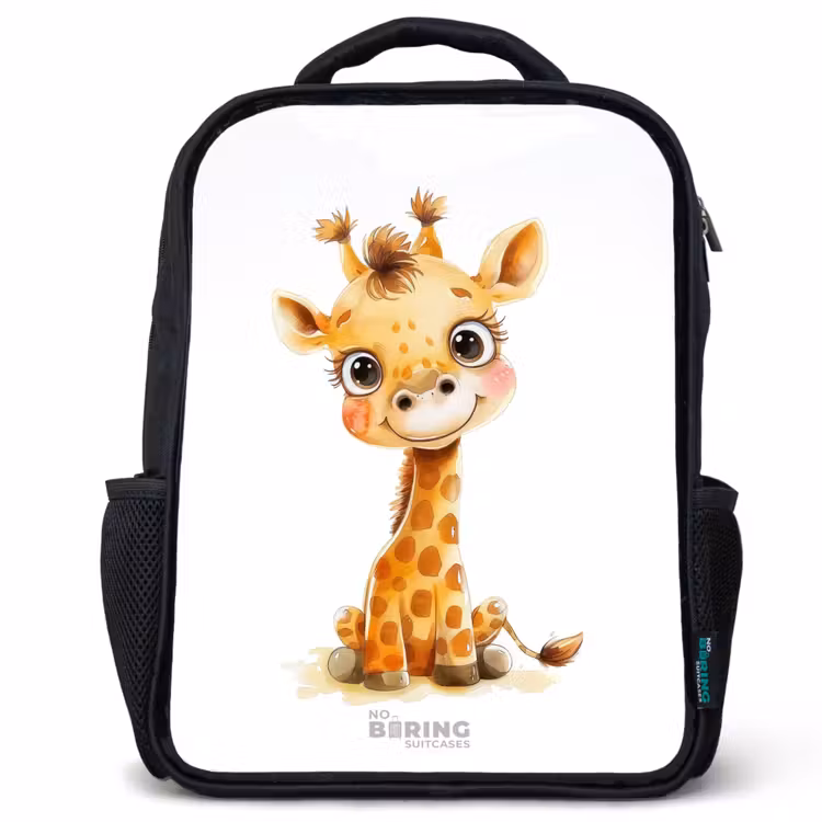 Kids backpack - Black - Baby giraffe — 1