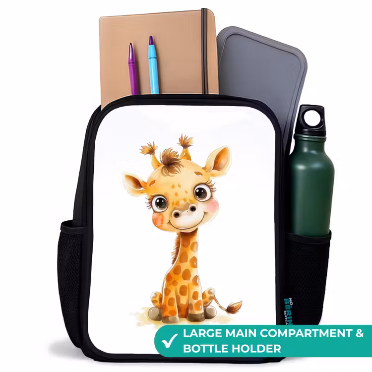 Kids backpack - Black - Baby giraffe — 10