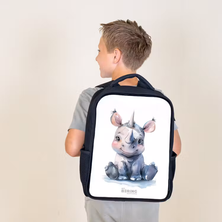 Kids backpack - Black - Baby Rhino — 2