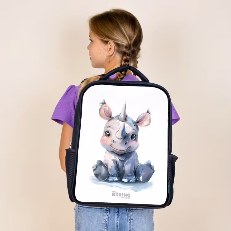 Kids backpack - Black - Baby Rhino — 4