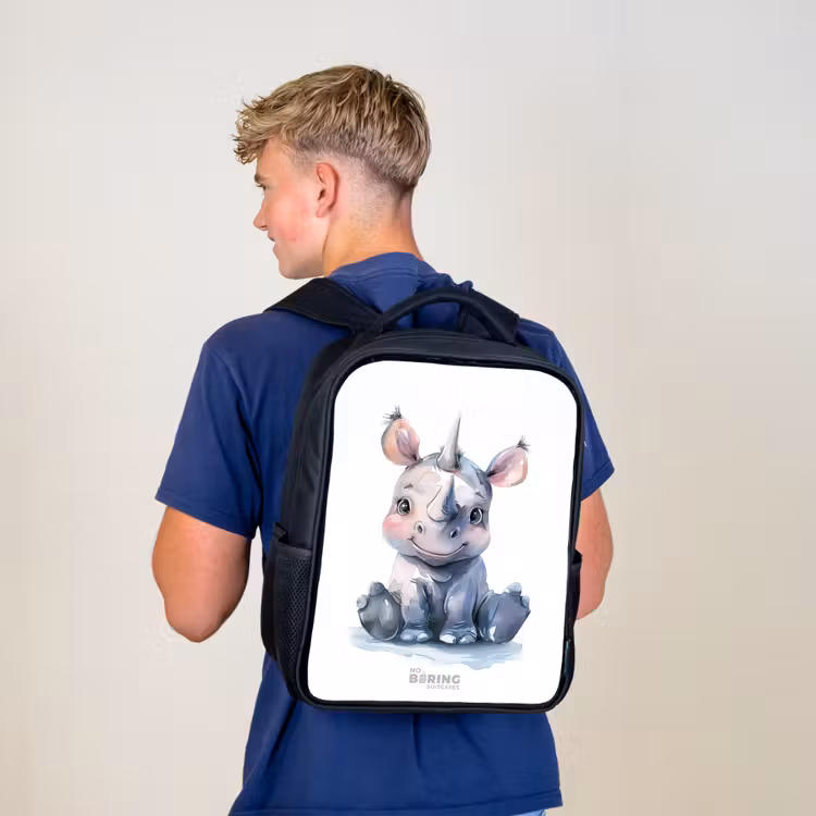 Kids backpack - Black - Baby Rhino — 5
