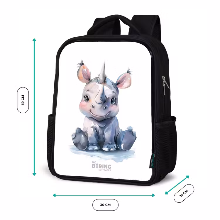 Kids backpack - Black - Baby Rhino — 8