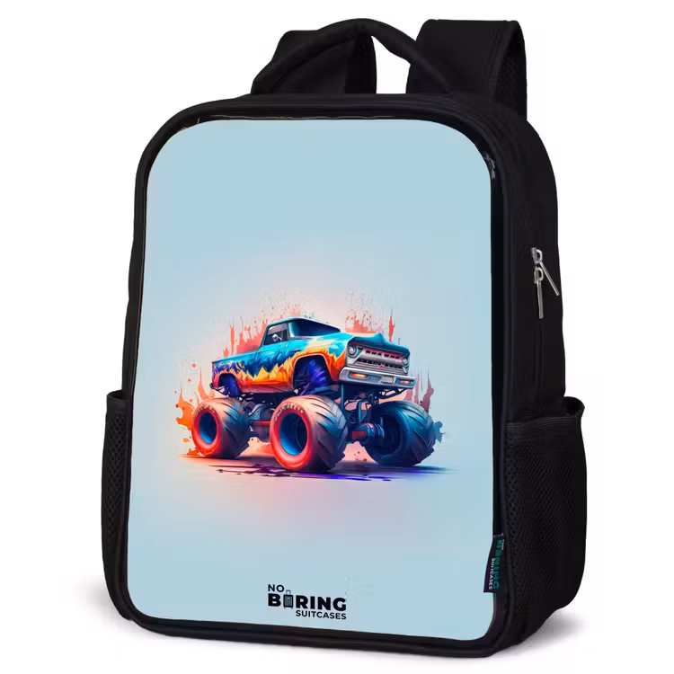 Kids backpack - Black - Fierce Wheels — 6