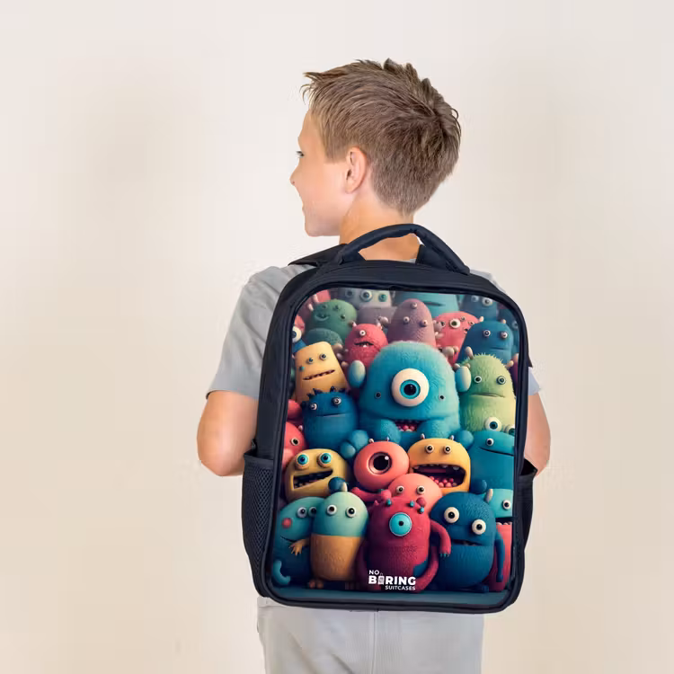 Kids backpack - Black - Soft and convex samples — 2