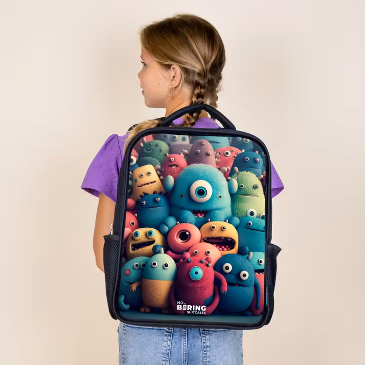 Kids backpack - Black - Soft and convex samples — 4