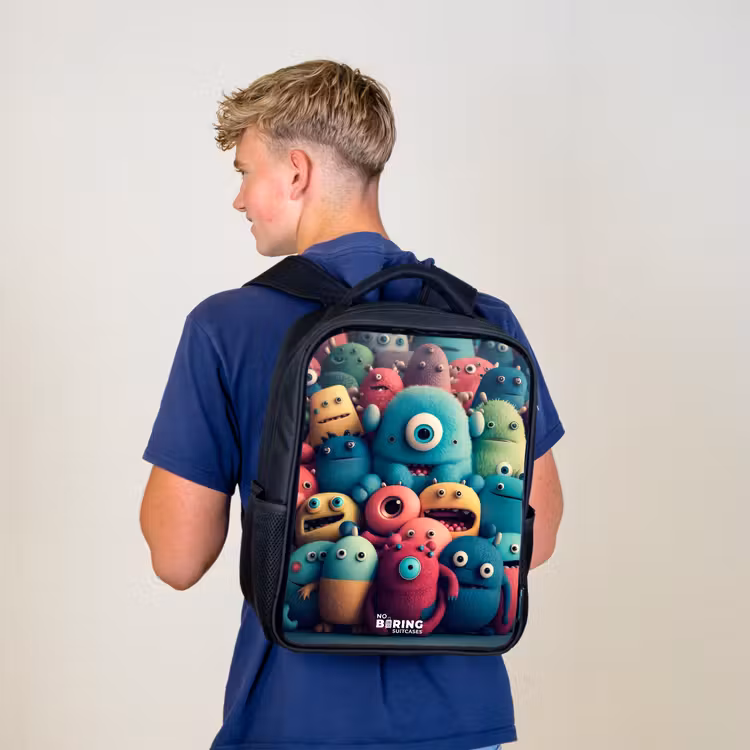 Kids backpack - Black - Soft and convex samples — 5