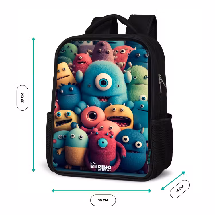 Kids backpack - Black - Soft and convex samples — 8
