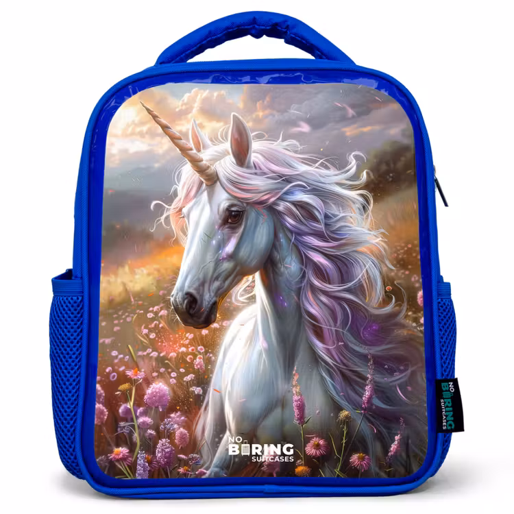 Kids backpack - Blue - Pastel pearl horn — 1