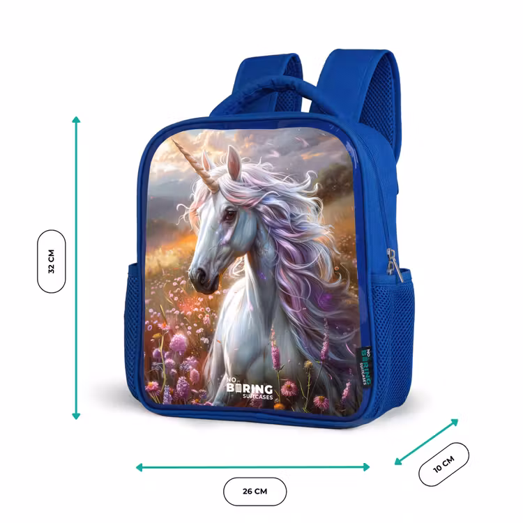 Kids backpack - Blue - Pastel pearl horn — 6