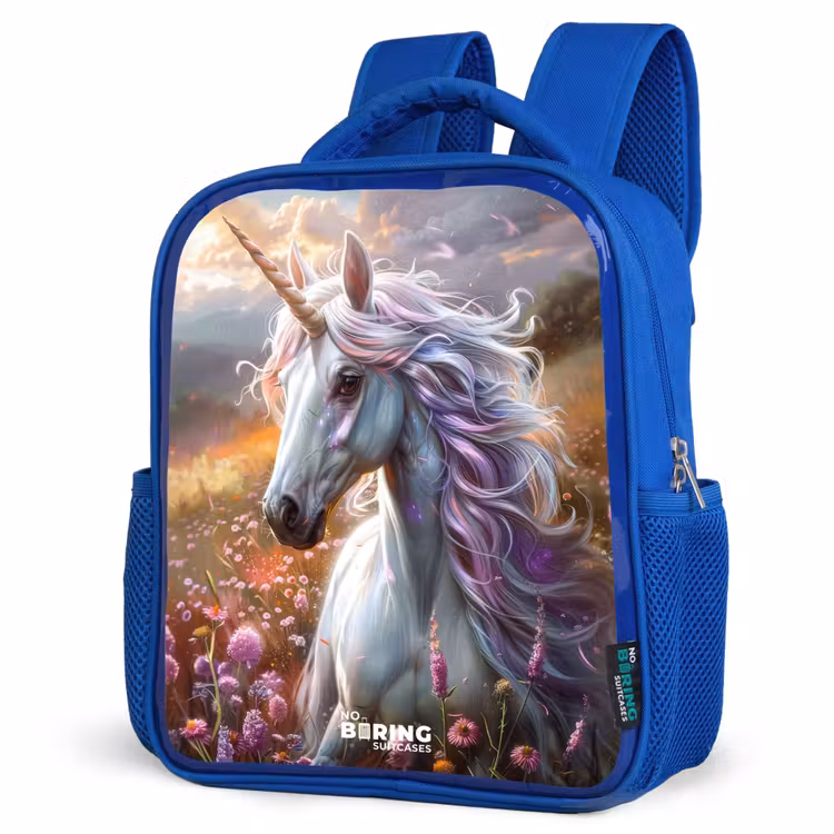 Kids backpack - Blue - Pastel pearl horn — 7