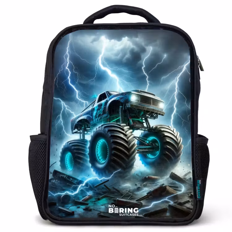 Kids backpack - Black - Thunder Wheels — 1