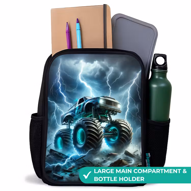 Kids backpack - Black - Thunder Wheels — 10
