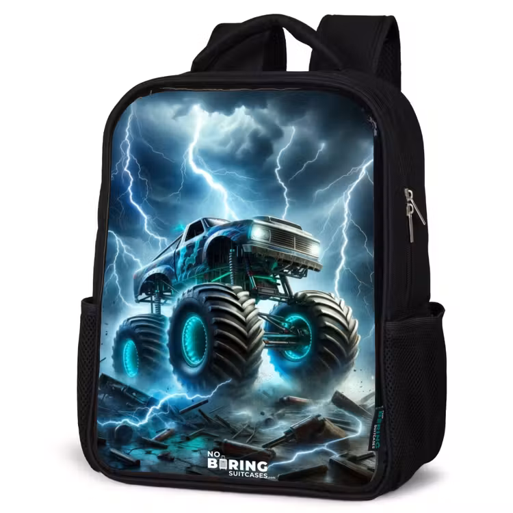 Kids backpack - Black - Thunder Wheels — 6