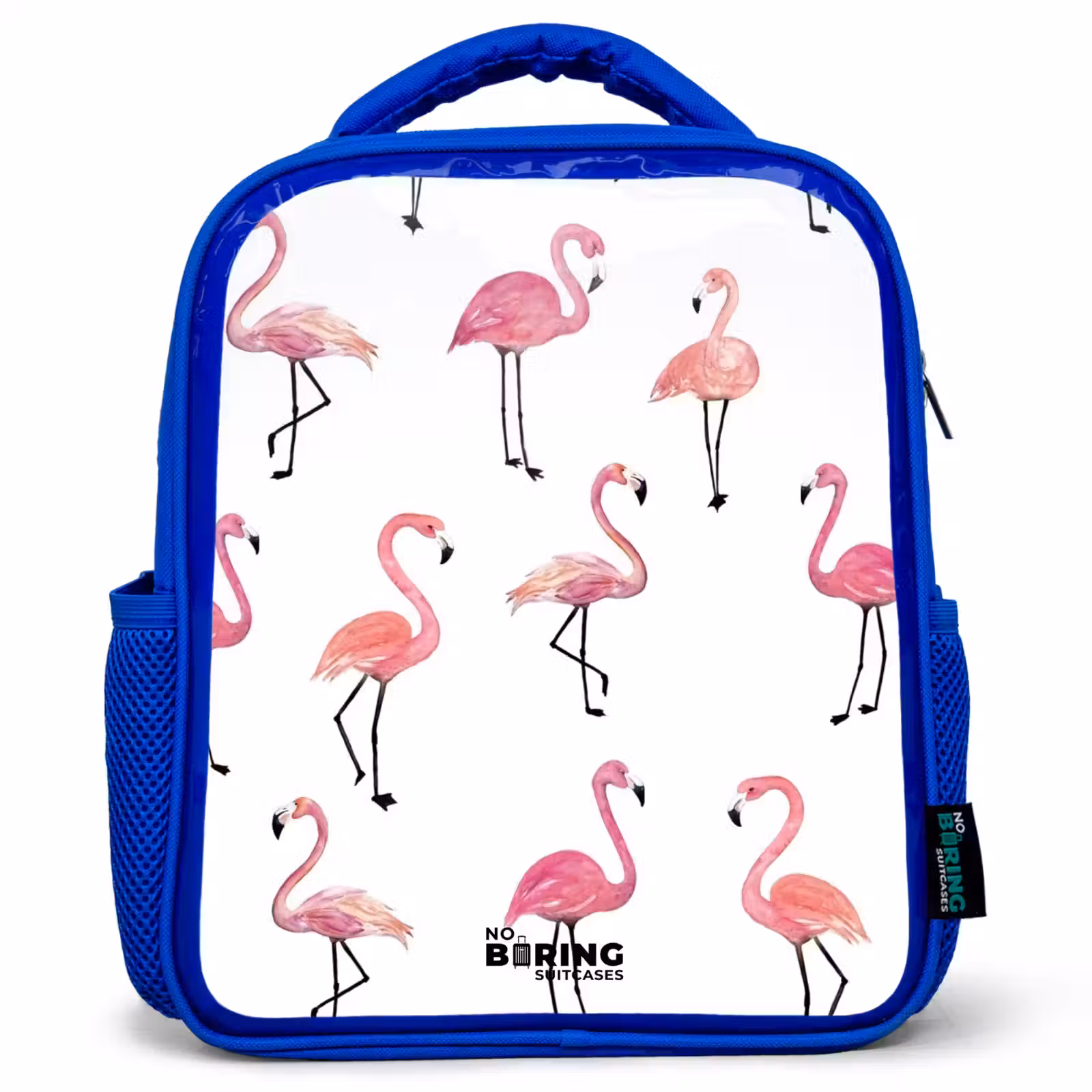 Kids backpack - Blue - Flamingo party — 1