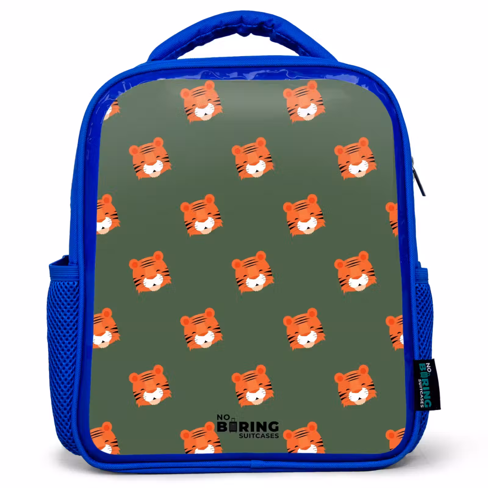 Kids backpack - Blue - Tiger turbulence — 1