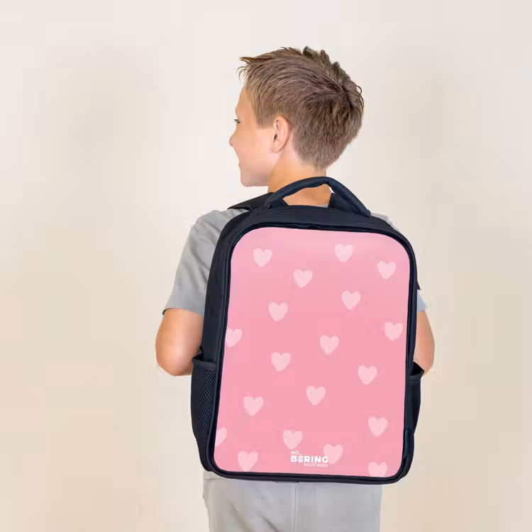 Kids backpack - Black - Heartbeat — 2