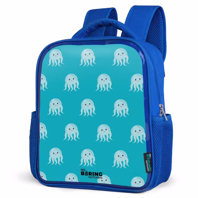 Kids backpack - Blue - Cute jellyfish — 7