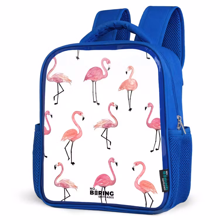 Kids backpack - Blue - Flamingo party — 7