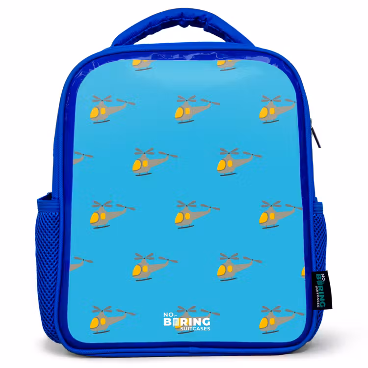 Kids backpack - Blue - Helicopter fuss — 1