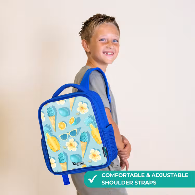 Kids backpack - Blue - Ibiza icecream — 4