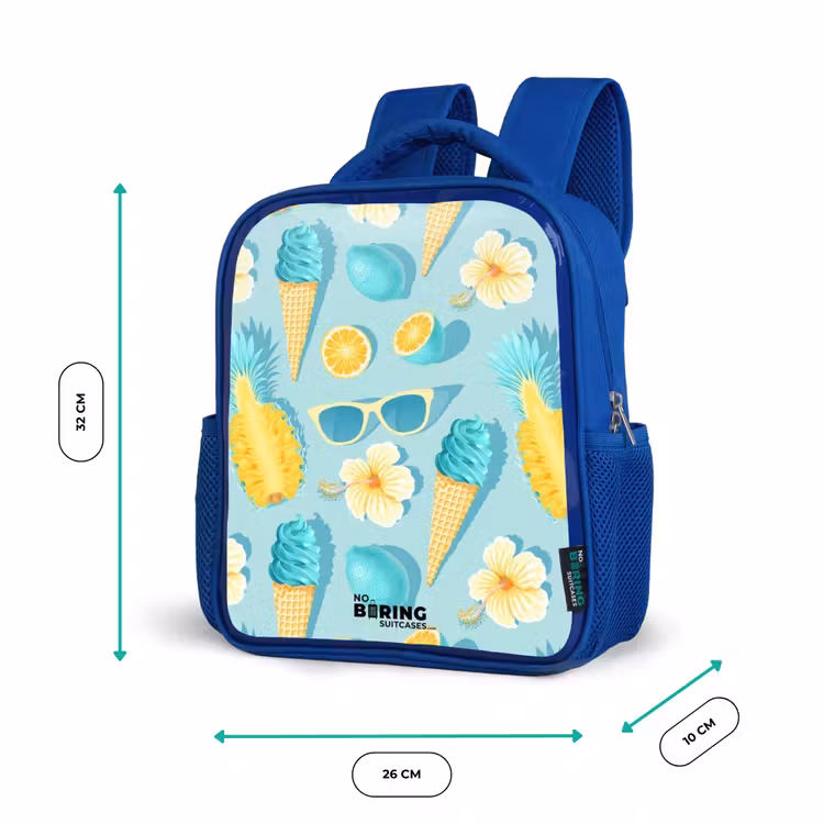 Kids backpack - Blue - Ibiza icecream — 6