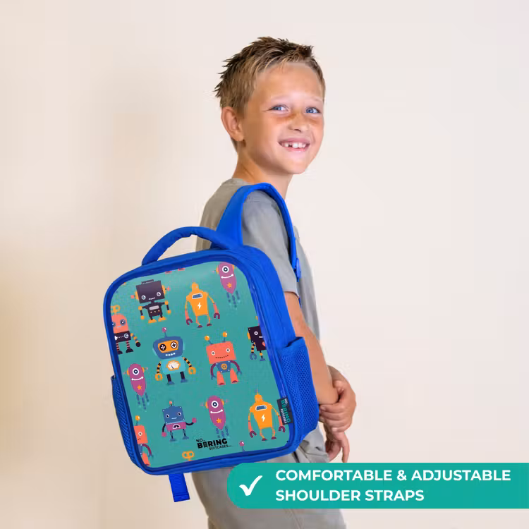 Kids backpack - Blue - Robo rave — 4