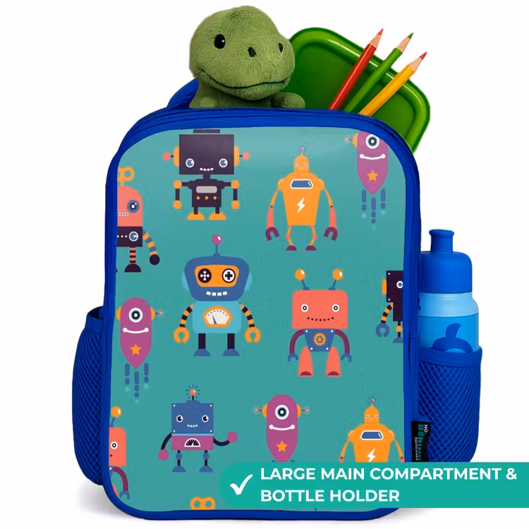 Kids backpack - Blue - Robo rave — 5