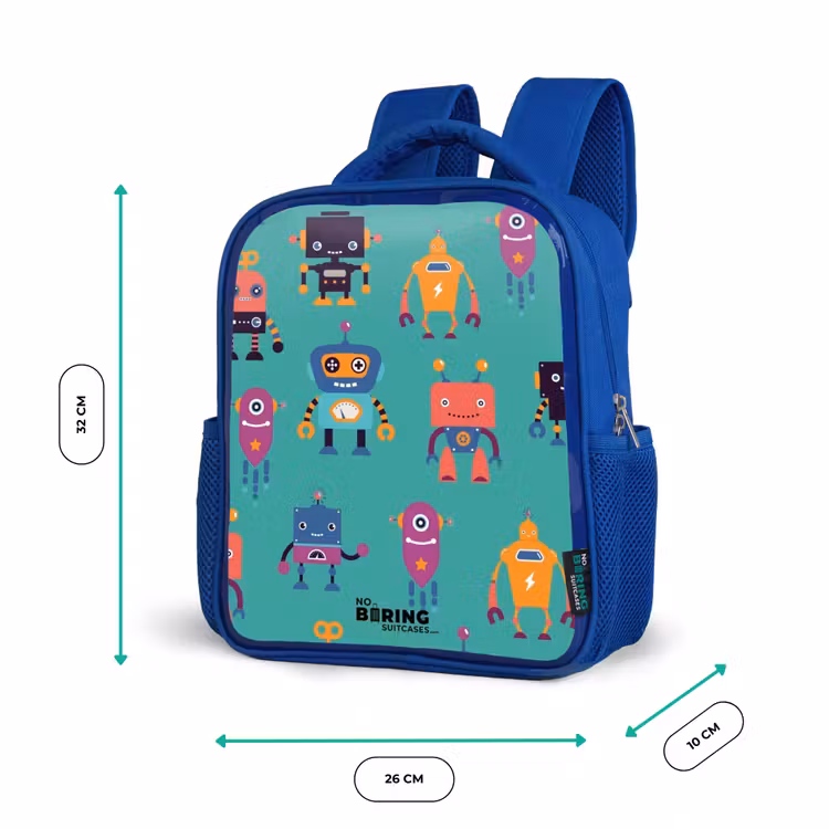 Kids backpack - Blue - Robo rave — 6