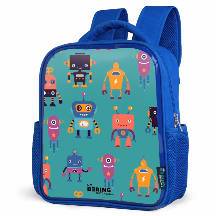 Kids backpack - Blue - Robo rave — 7
