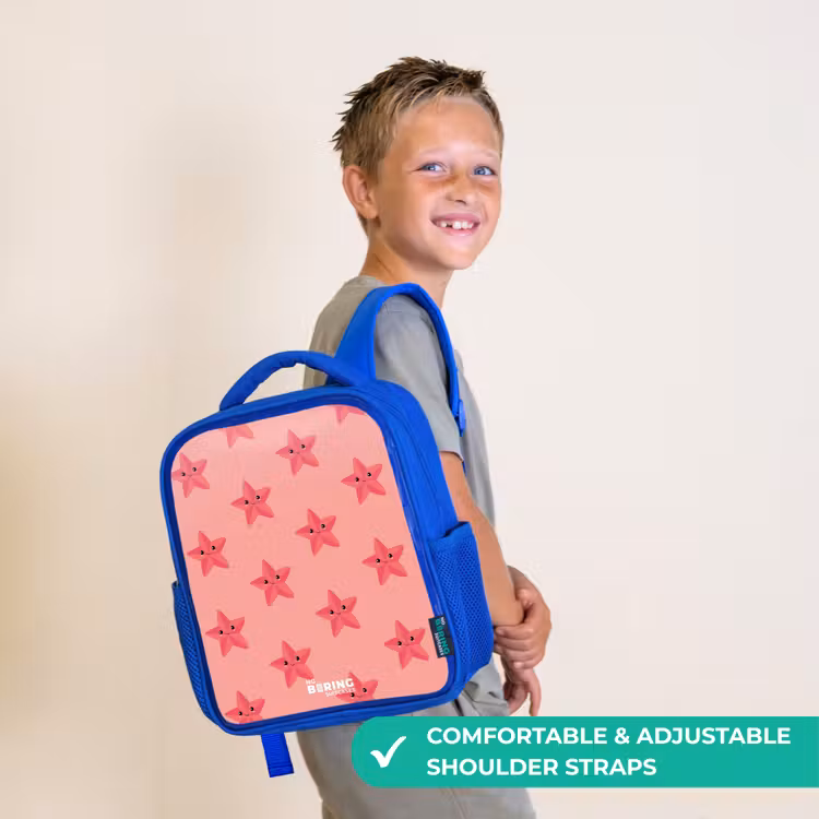 Kids backpack - Blue - Starfish sandstorm — 4