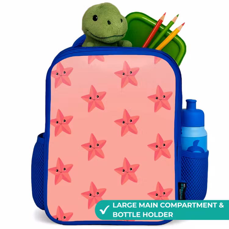 Kids backpack - Blue - Starfish sandstorm — 5