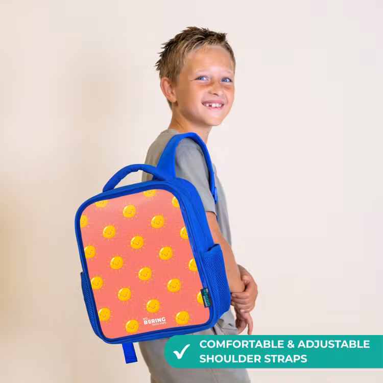 Kids backpack - Blue - Sunny situation coral — 4